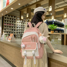 Lade das Bild in den Galerie-Viewer, Backpack College Style Schoolbag Women's Casual Korean-Style Large Capacity  Junior and Middle School Students  Fashionable
