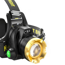 Load image into Gallery viewer, Head Light Strong Light Led USB Charging Multifunctional Induction Zoom Waterproof Portable
