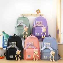 Lade das Bild in den Galerie-Viewer, Backpack Partysu   Korean Style Bunny Doll Primary Secondary School
