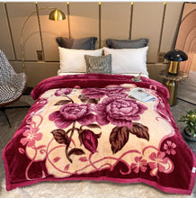 Lade das Bild in den Galerie-Viewer, Double Layer Laschel Blanket Thick Winter Warm Flannel Blanket Cover Blanket Coral Blanket Wedding Blanket
