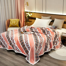 Lade das Bild in den Galerie-Viewer, Cloud Blanket Flannel Stepping into Foreign Trade Blanket Mink Fur Fabric Blanket Coral Fleece Nap Blanket
