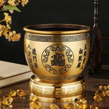 Load image into Gallery viewer, Ashtray Couplet Pot Bottom Golden Toad Shop Counter Decoration Back Pattern Landscape Ashtray
