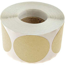 Load image into Gallery viewer, 2x500pcs Xmas Christmas  Stickers Roll Label 2-Inch 50mm Natural Kraft Paper Food Date Gift Self-Adhesive Logo
