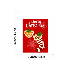Load image into Gallery viewer, 2x500pcs Christmas Xmas Square 6 Pattern Christmas Tree Elk Merry Christmas Christmas Sticker Gift Label tape
