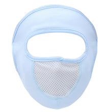 Lade das Bild in den Galerie-Viewer, 2PCs Ear-Mounted Sunscreen Mask Cover Full Face Summer Breathable Ice Silk Face Mask
