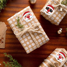 Load image into Gallery viewer, 2x500pcs Christmas Xmas Santa Claus Facial Makeup 2022 New Merry Christmas Sticker Gift Label tape
