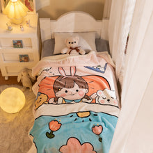 Lade das Bild in den Galerie-Viewer, Lambswool Children's Blanket Quilt Double Thick Flannel Nap Blanket Baby Cover Blanket
