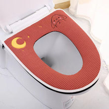 Load image into Gallery viewer, 3pcs Toilet Seat Cover Pads Cushion  Cushion  Household Waterproof Cute Zipper Thicker Fleece
