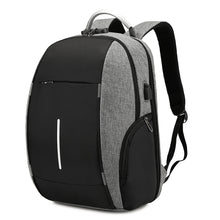 Load image into Gallery viewer, Simple USB Charging Backpack Oxford Cloth Business Printed Logo
