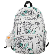 Load image into Gallery viewer, Backpack Schoolbag Women's Korean-Style Harajuku Simple All-Match High School Student Junior High School Student Large Capacity
