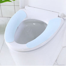 Load image into Gallery viewer, 3pcs Toilet Mat Thickened Fleece-Lined Winter Happy Day  Waterproof Closestool Cushion Washable
