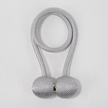 Load image into Gallery viewer, Simple Solid Color Earphone Curtain Magnetic Buckle Curtain Bandage Rope

