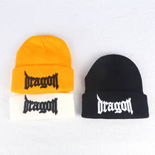 Load image into Gallery viewer, Warm Winter Knit Beanie Hats Autumn and Winter Letter Three-Dimensional Embroidery Pullover Wool Knit Unisex
