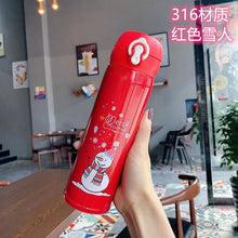 Load image into Gallery viewer, Xmax Christmas Cup Gift Festival Insulation Children Cartoon Stainless Steel Bounce Cute New Year
