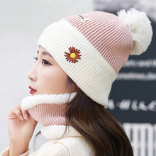 Load image into Gallery viewer, Warm Winter Knit Beanie Hats Men's Women's Autumn and Winter Style Fur Ball Outdoor Fleece-Lined Warm Neck Protection Unisex
