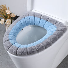 Load image into Gallery viewer, 3pcs Toilet Seat Cover Pads Cushion  Cushion Universal Plush    Autumn and Winter Warm and Cute Knitted

