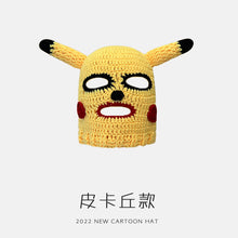 Lade das Bild in den Galerie-Viewer, Warm Winter Knit Beanie Hats Green Monster Shrek Cartoon Cute Headgear Wool Unisex
