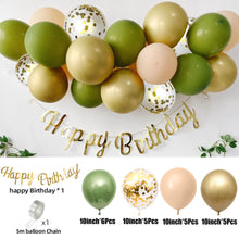 Lade das Bild in den Galerie-Viewer, 152PCs Vintage Olive Green Balloon Set Birthday Party Wedding Decoration
