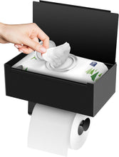 Lade das Bild in den Galerie-Viewer, 304 Stainless Steel Tissue Box Toilet Tissue Holder Punch-Free Storage Rack Roll Stand
