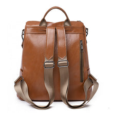 Lade das Bild in den Galerie-Viewer, Women's Soft Leather Backpack Fashion Retro All-Match Multi-Functional Travel Backpack Fashion
