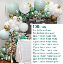 Load image into Gallery viewer, 108pcs Mint Green Balloon Set Birthday Party Wedding Decoration

