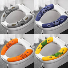 Load image into Gallery viewer, 3pcs Toilet Seat Cover Pads Cute Household Four Seasons    Adhesive Washer Large
