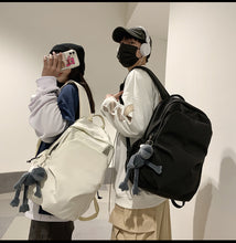 Lade das Bild in den Galerie-Viewer, Backpack Early High School Student Schoolbag Large Capacity Same  Lightweight Casual  Korean Style Solid Color
