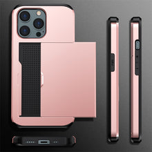 Load image into Gallery viewer, Sliding Cover Card 2-in-1 Phone Case for iPhone 13 Mini / Pro

