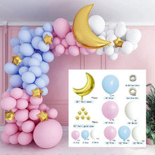 Load image into Gallery viewer, 119PCs Moon Blue Pink Set Birthday Party Wedding Decoration
