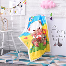 Lade das Bild in den Galerie-Viewer, Double Layer Thickened Cartoon Lambswool Flannel Children's Blanket Baby Blanket Gift Blanket
