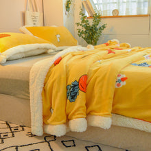 Load image into Gallery viewer, Flannel Berber Fleece Blanket Thickening Thermal Duvet Cover Double Fight Cover Blanket
