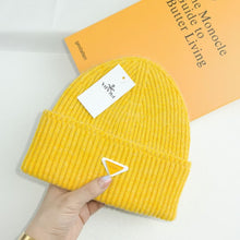 Load image into Gallery viewer, Warm Winter Knit Beanie Hats Autumn and Winter Hat Inverted Triangle Fashion Brand Casual Ear Protection Unisex
