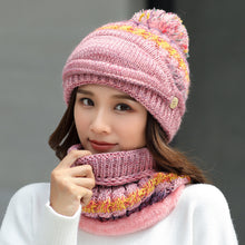 Lade das Bild in den Galerie-Viewer, Warm Winter Knit Beanie Hats Woolen Cap Women's Autumn and Winter Korean Style Outdoor Mask Scarf Unisex
