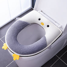 Load image into Gallery viewer, 3pcs Toilet Seat Cover Pads Household Winter Plush Thicker Zipper  Waterproof Cute
