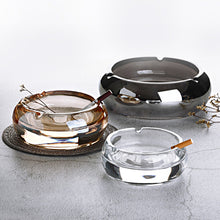 Load image into Gallery viewer, Ashtray Glass  Three Slot  Living Room Decoration  Prevent Fly Ash Ashtray
