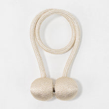 Load image into Gallery viewer, Simple Solid Color Earphone Curtain Magnetic Buckle Curtain Bandage Rope
