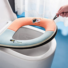 Load image into Gallery viewer, 3pcs Toilet Seat Cover Pads Cushion Household Zipper Winter    Thicker
