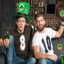 Lade das Bild in den Galerie-Viewer, 2x500pcs Christmas Xmas 8 Kinds of Green Hat Four-Leaf Clover Irish St. Patrick&#39;s Day Stickers tape
