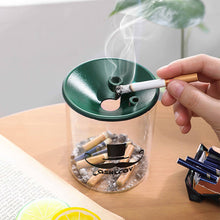 Load image into Gallery viewer, Ashtray Personal Household Trendy Windproof  Nordic Living Room Prevent Fly Ash Funnel Glass Ashtray
