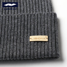 Load image into Gallery viewer, Warm Winter Knit Beanie Hats Solid Color Cashmere Wool Hat Men's Thickened Unisex
