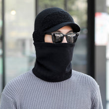 Lade das Bild in den Galerie-Viewer, Warm Winter Knit Beanie Hats Fleece-Lined Men's Ear Protection Student Windproof Cycling Scarf Unisex
