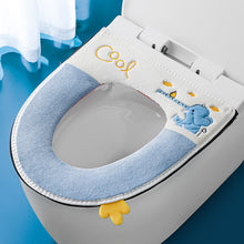 Load image into Gallery viewer, 3pcs Toilet Seat Cover Pads Winter Thicker  Pad   Cushion Zipper   Ring  Cushion
