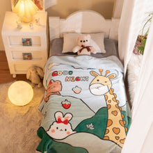 Load image into Gallery viewer, Flannel Single Layer Children's Blanket Cartoon Positioning Summer Air-Conditioning Kindergarten Nap Blanket

