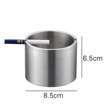 Load image into Gallery viewer, Ashtray KTV Stainless Steel Oversized  Simple Anti-Gray Fly Windproof Commercial Lettering Ashtray
