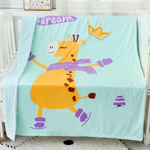 Load image into Gallery viewer, Baby Quilt Comfort Woolen Blanket Blanket Autumn Thin Nap Blanket Baby Autumn and Winter
