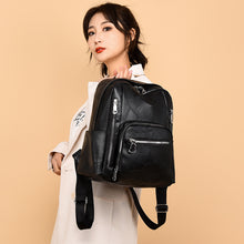 Load image into Gallery viewer, Backpack Korean Style Simple Trendy   Bag Soft Leather Casual Fashion Travel Large Capacity Schoolbag
