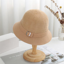 Lade das Bild in den Galerie-Viewer, Warm Winter Knit Beanie Hats 2021  Women's Solid Color Stitching Cashmere Fisherman Sunshade Unisex
