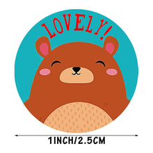 Load image into Gallery viewer, 2x500pcs Xmas Christmas  Stickers Roll Label Children&#39;s Animal World Yes Great Award Incentive Toy Sealing
