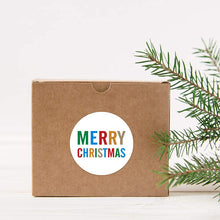 Load image into Gallery viewer, 2x500pcs Christmas Xmas Packaging Merry Christmas Christmas Stickers Gift Tags tape

