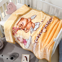 Lade das Bild in den Galerie-Viewer, Babies' Woolen Blanket Thick Double Layer Raschel Cartoon Extra Thick Autumn and Winter Small Cloud Blanket
